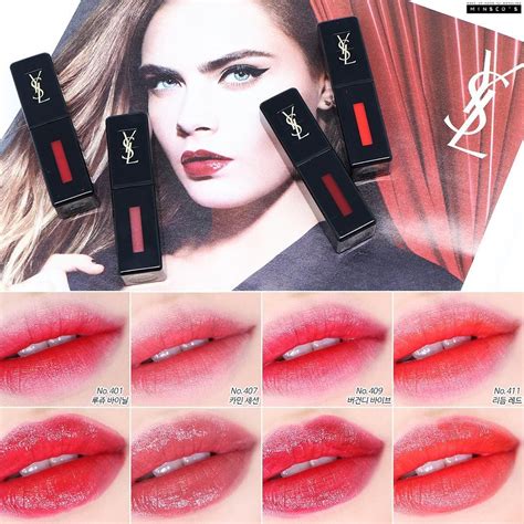 ysl lip vinyl swatches|YSL lip gloss.